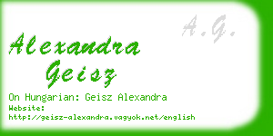 alexandra geisz business card